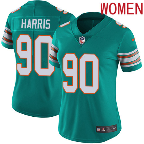 2019 Women Miami Dolphins #90 Harris Green Nike Vapor Untouchable Limited NFL Jersey style 2